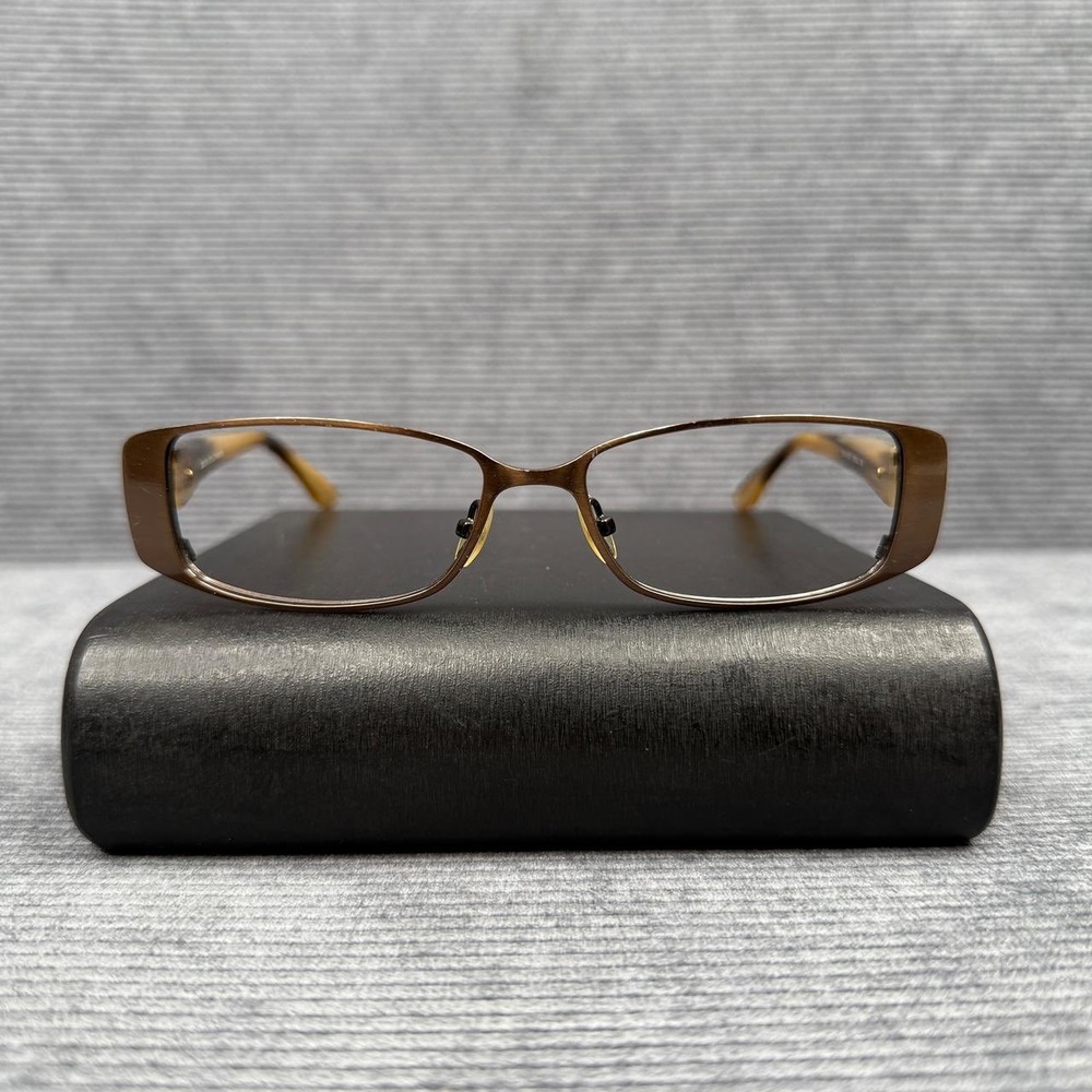 Dana Buchman‎ Adela BR Brown Rectangular Eyeglass Frames 52-15-137 Geometric